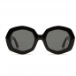 Preview: Komono Sunglasses Gilles, solid smoked lenses, black , front